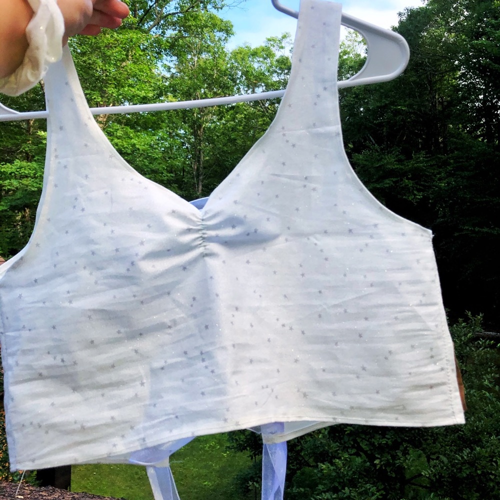 American Eagle cropped corset cami